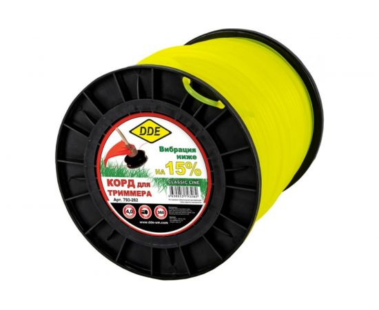 Корд триммерный Classic line (4 мм х 360 м; круг; желтый) DDE 793-282 