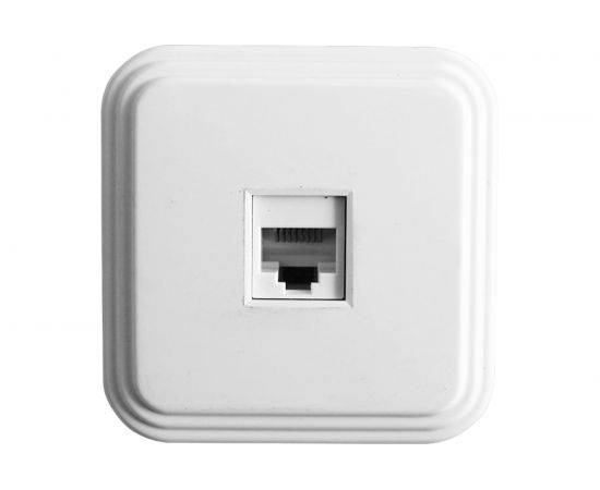 1-местная компьютерная розетка STEKKER PST00-21-20 РК8-01, RJ-45, IP20, белый 39706 