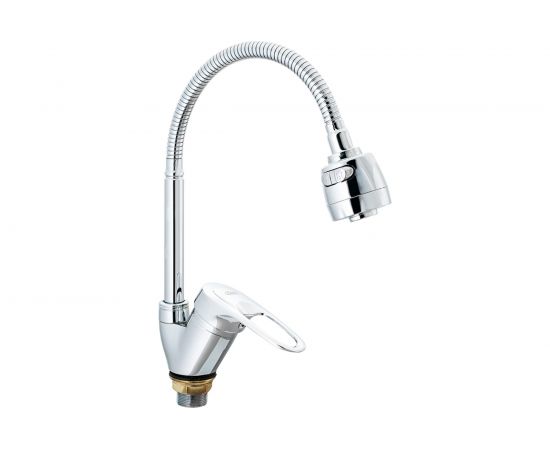 Смеситель для кухни Ekko гибкий излив, с гайкой E4336 