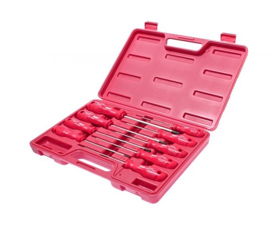 Набор отверток TORX T8Нх100мм-Т40Hх150мм 9шт JTC-3925 