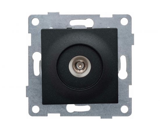 Антенная розетка GUSI ELECTRIC Ugra одинарная, СУ, графит С11А1-010 