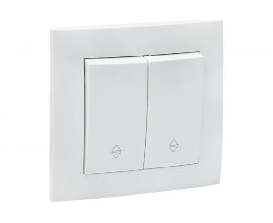 Проходной 2-клавишный выключатель EKF Валенсия, 10А белый PROxima EWV10-027-10 – изображение 2