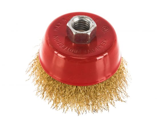 Щетка-крацовка для УШМ, ""чашка"", М14, 75 мм РемоКолор 45-1-003 – изображение 2