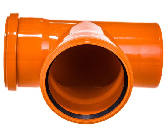 Тройник для наружной канализации RTP D 110х110 мм, 87 град 36511 – изображение 2