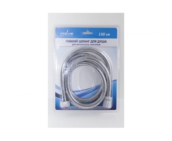 Душевой шланг Mixline 150 см., ЛЮКС растягивающийся, блистер 526783 – изображение 2