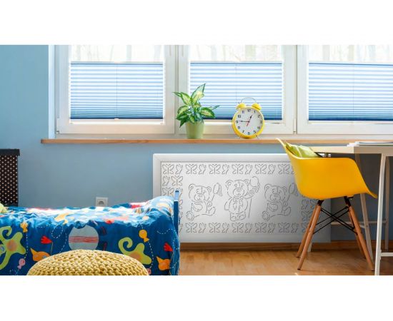 Экран для радиатора Стильный Дом Мишки 90x60 см, белый v547237 – изображение 2