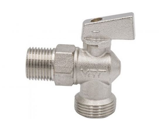 Кран угловой шаровой VRT 1/2 - 3/4 нар/нар., рукоятка сверху 530739 – изображение 2