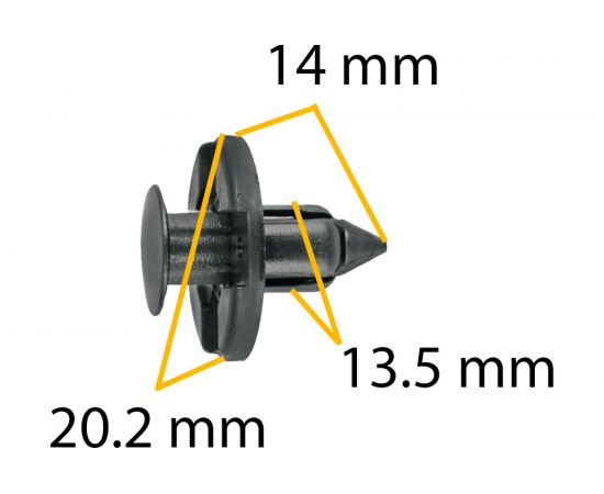 Автокрепеж для Acura Honda Infiniti Mitsubishi Nissan 10 шт 0155309321, MR328954 КрепАвто 0156 – изображение 2
