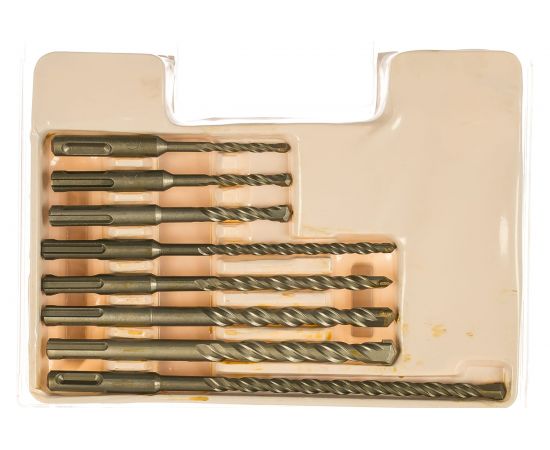 Набор буров SDS-plus (5-12 мм; 8 шт.) Калибр 00000051984 – изображение 2