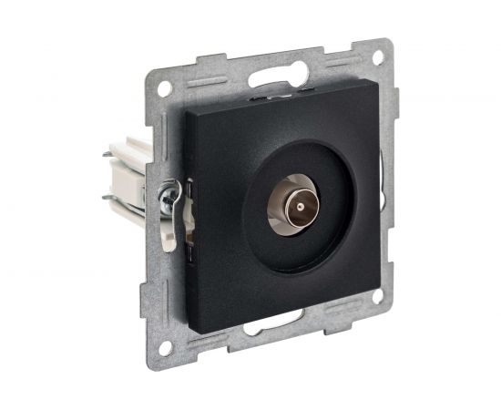 Антенная розетка GUSI ELECTRIC Ugra одинарная, СУ, графит С11А1-010 – изображение 2