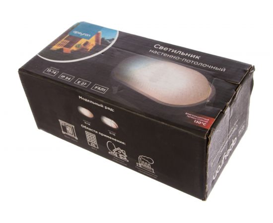 Влагозащищенный светильник APEYRON овальный, белый, алюминий, рассеиватель стекло, IP54, E27, 60Вт, 130С 11-14бел – изображение 3