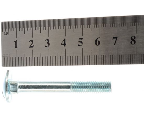 Мебельный болт Метизный двор 8x60 с квадратным подголовком DIN 603, 50 шт. 4607159066374 – изображение 3