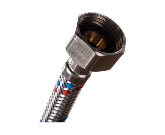 Гибкая подводка для воды Gigant с оплеткой из нержавеющей стали, 1/2""х20 см, г/г P-20-GG – изображение 3