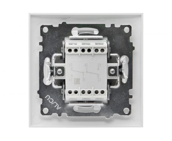 Проходной 2-клавишный выключатель EKF Валенсия, 10А белый PROxima EWV10-027-10 – изображение 3