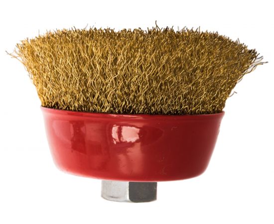 Щетка-крацовка для УШМ, ""чашка"", М14, 75 мм РемоКолор 45-1-003 – изображение 3