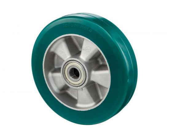 Колесо большегрузное под ось (160 мм; 600 кг, полиуретан TR-ROLL/алюминий) Tellure Rota 622104 – изображение 3