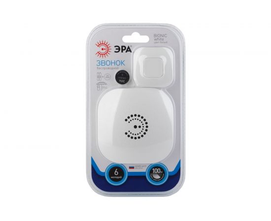 Беспроводной звонок ЭРА BIONIC White Б0017748 – изображение 3