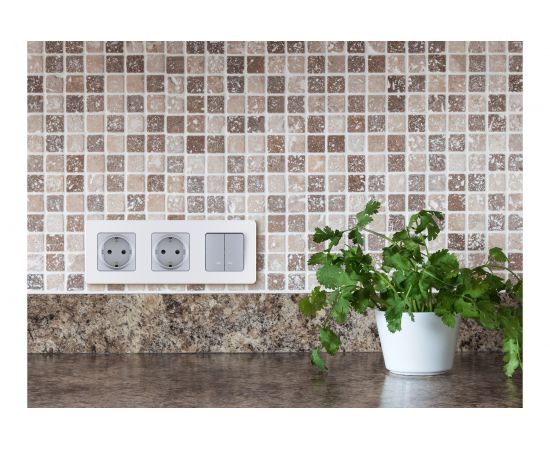 Рамка Legrand - 3 поста - INSPIRIA - жемчуг 673956 – изображение 3