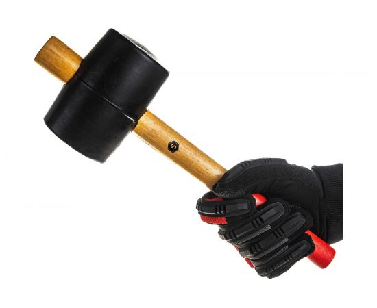 Резиновый молоток SAMGRUPP с деревянной ручкой 900 гр 16059 – изображение 4