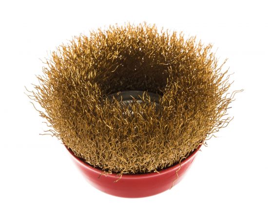 Щетка-крацовка для УШМ, ""чашка"", М14, 75 мм РемоКолор 45-1-003 – изображение 4