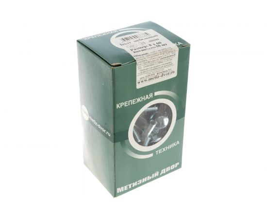 Мебельный болт Метизный двор 8x60 с квадратным подголовком DIN 603, 50 шт. 4607159066374 – изображение 4