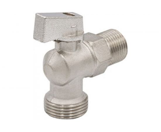 Кран угловой шаровой VRT 1/2 - 3/4 нар/нар., рукоятка сверху 530739 – изображение 5