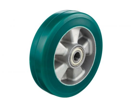 Колесо большегрузное под ось (160 мм; 600 кг, полиуретан TR-ROLL/алюминий) Tellure Rota 622104 – изображение 5