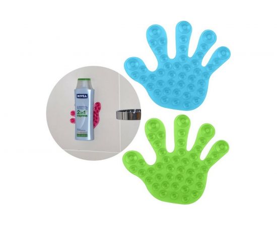 Держатель-липучка в ванную МУЛЬТИДОМ Рука 12х10,5 см., 3 цв VL38-70 – изображение 5