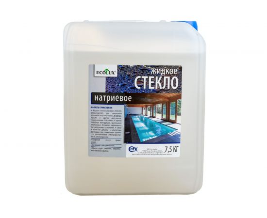 Жидкое натриевое стекло ECOLUX 7.5 кг 4607133682057 – изображение 5
