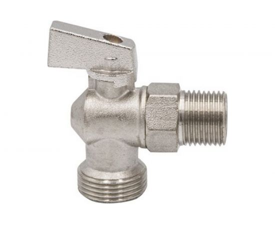 Кран угловой шаровой VRT 1/2 - 3/4 нар/нар., рукоятка сверху 530739 – изображение 6