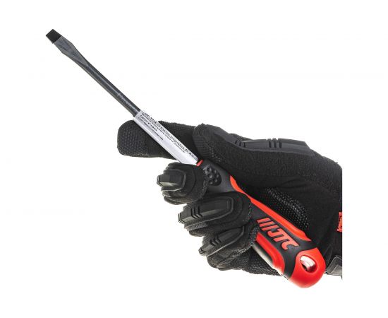 Усиленная шлицевая отвертка SL8.0 х 100мм JTC 7615 – изображение 6