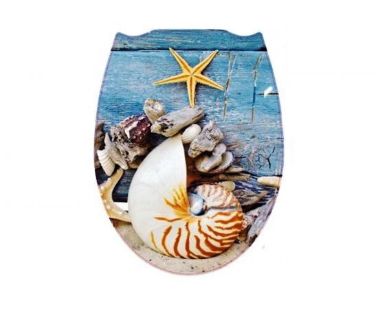 Крышка для унитаза FORA фотопринт Морской FOR-LID17 