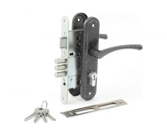 Врезной замок ЗЕНИТ Омега-ЗВ4.2.01 серебро 20738 