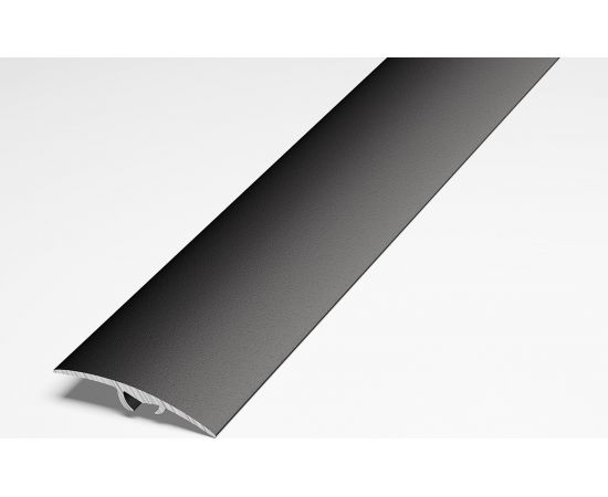 Порог разноуровневый алюминиевый Лука 41 мм, 2,7 м, декоративный, Черный УТ000021832 