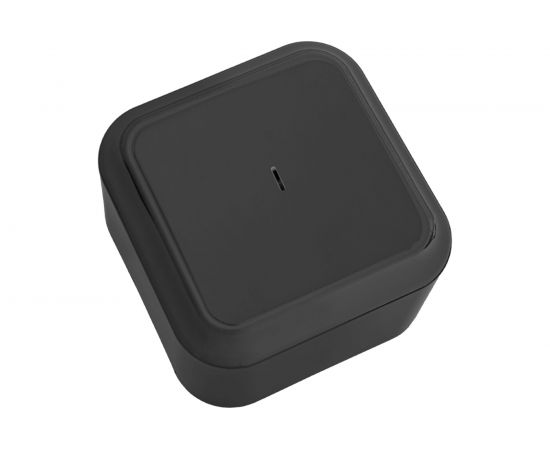 Выключатель Bylectrica 1-клавишная, открытая установка, 10А с подсветкой, серия ПРАЛЕСКА, черный А110-214 