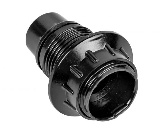 Патрон EKF карболитовый, с кольцом, Е14, черный, PROxima SQLHC-E14-r-s 