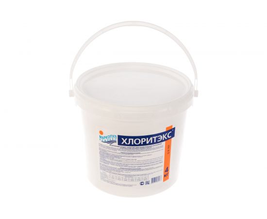 Гранулированный быстрорастворимый органический хлорсодержащий препарат Маркопул Кемиклс Хлоритекс, 4кг ведро, гранулы М53 