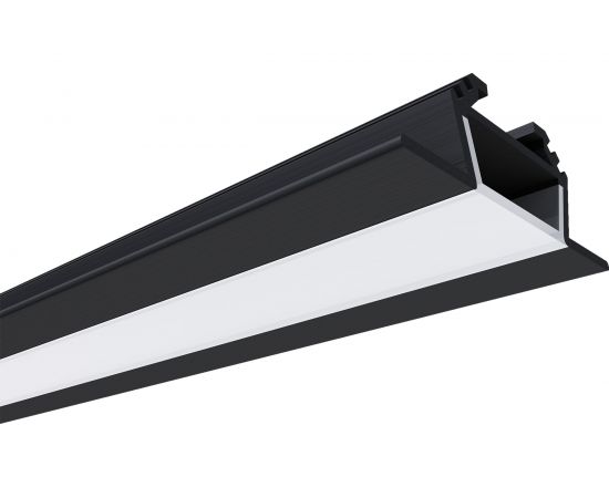 Накладной угловой алюминиевый профиль для ленты Apeyron черный, 1м, ширина ленты до 10мм, комплект 08-07-ЧБ 