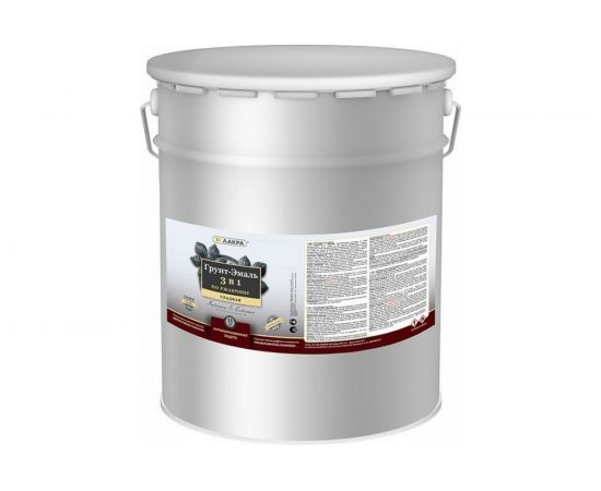 Грунт-эмаль 3 в 1 Лакра серый, 15 кг Лк-00002808 