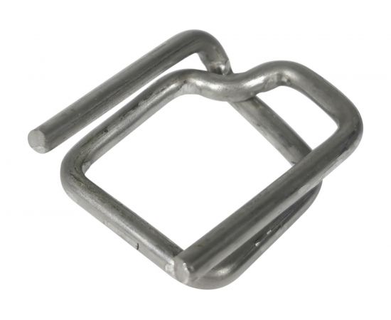 Пряжка Кордленд стальная, 19x35x3,5 мм, для ПП/ПЭТ ленты 19 мм, 1000 шт. PR-19 KREP-00185 