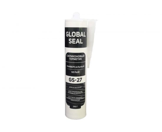 Силиконовый универсальный герметик GlobalSeal GS-27 (белый; 290 гр) 3270113 