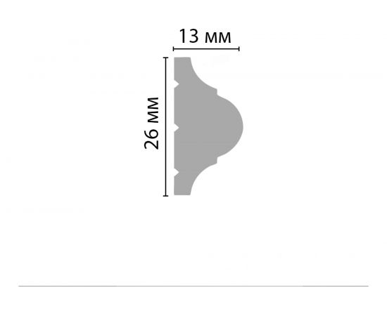 Молдинг Stenopol 26х13х2000 мм C701 – изображение 2