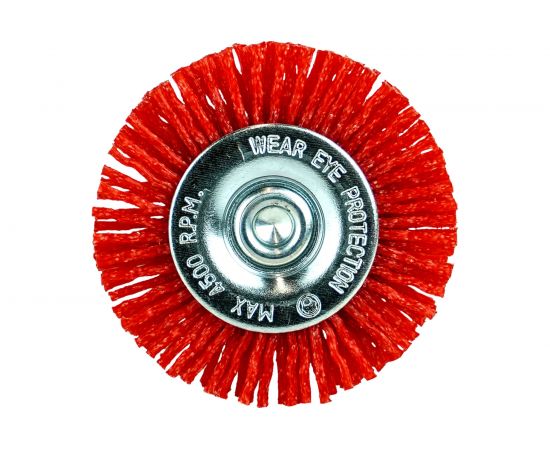 Кордщётка дисковая 50 мм, абразивный нейлон 1.2 мм, P80, хвостовик 6 мм Berger BG BG1737 – изображение 2