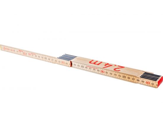 Складной метр SOLA H 2.4/12, L=2,4 м, 12 секций, береза 53010801 – изображение 2