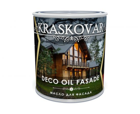 Масло для фасада Kraskovar Deco Oil Fasade Орех 2,2 л 1158 – изображение 2