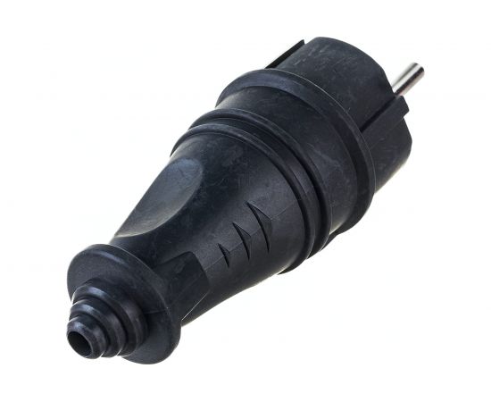 Штепсельная прямая вилка NE-AD с заземлением, 16А, евро, каучук, 4001 – изображение 2