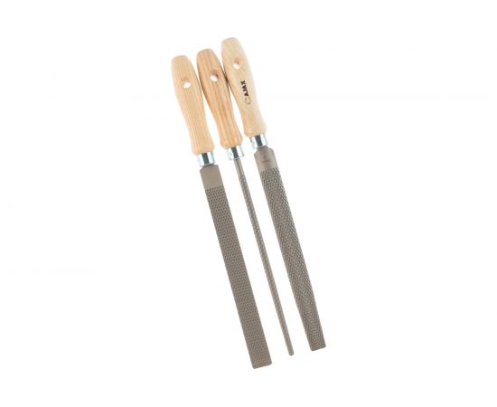 Набор рашпилей из 3-х шт (L=200мм, зернистость 2) AJAX 286221932025 – изображение 2