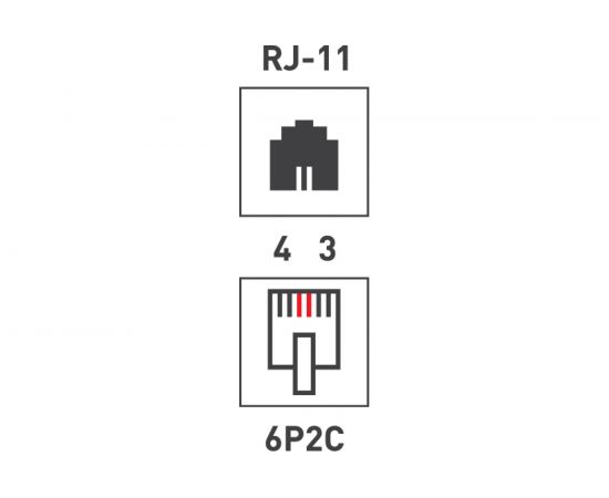 Телефонный джек 6P2C, PROCONNECT 05-1011-3 – изображение 2