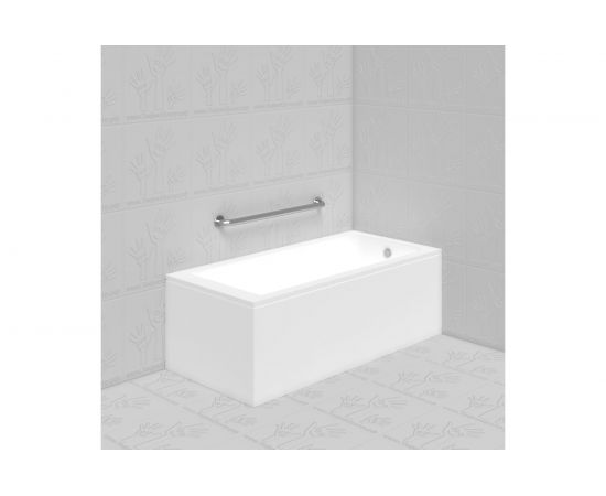 Опорный поручень PALITRA TECHNOLOGY прямой, пристенный, тип 3, нержавеющая сталь, D-38 мм 80010-2-N – изображение 2