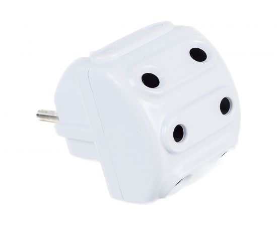 Разветвитель AY-KA 5 гнезд 10А 250В без заземления, белый 7714300 – изображение 3